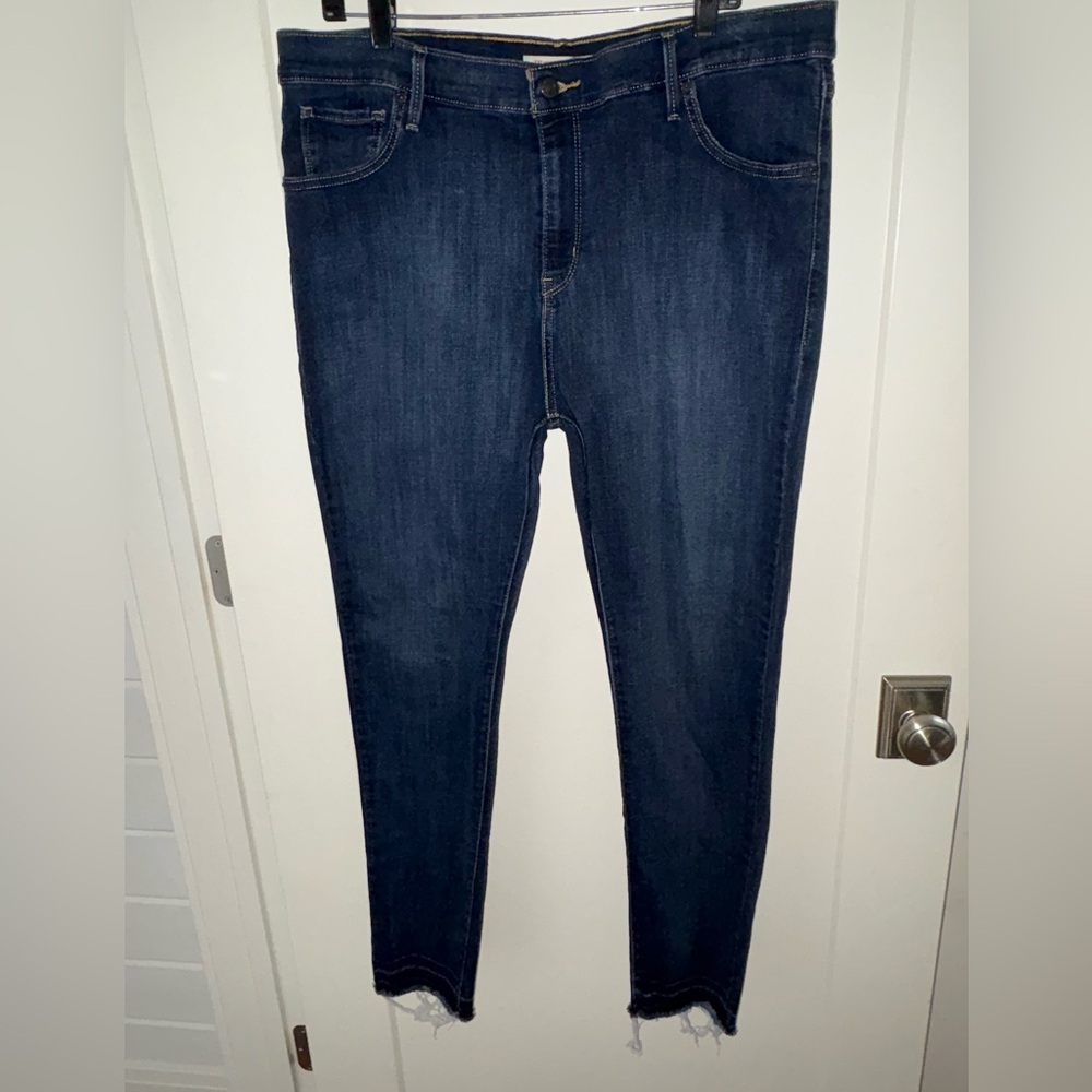 Levi's 727 High rise skinny  jeans women's sz 18W EUC LN